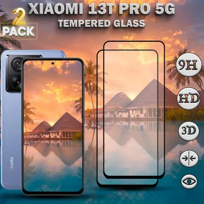 Zdjęcie produktu dla 2-pak Xiaomi 13T Pro 5G Szkło ochronne na ekran - Szkło hartowane 9H - Super jakość 3D