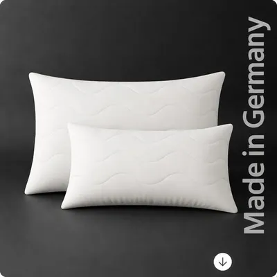 Produktbild von LineONE Premium Füllkissen mit Wellensteppung | Germany - Made for Comfort 40 x 80 cm