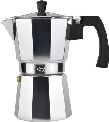 Image de Milu Aluminium Ensemble de cafetières espresso (5 pièces) 9 tasses