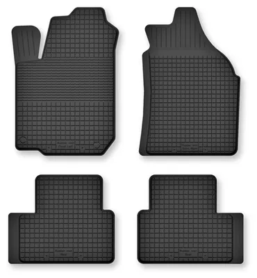 Image de Tapis de sol en caoutchouc pour Hyundai Ioniq 2016- (hayon) – 4 pièces, noirs, semi-universel, adapté