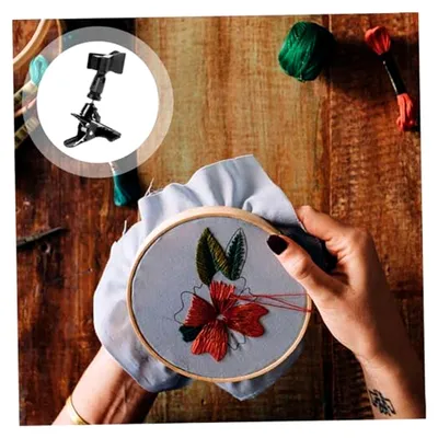 Produktbild von 2 Stück Robuste Kunststoff-Nähklammern für Kreuzstich und DIY-Projekte