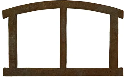 Produktbild von Stallfenster klein Gusseisen Rostig Giebelfenster Nostalgie Antik-Stil 27x42cm