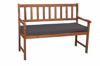 Obrázok produktu pre Vodotesný vankúš na lavicu 150x50x7cm tmavošedá| Záhradný vankúš| Vonkajší záhradný vankúš| Zahradny salonik| Vankúš na sedenie