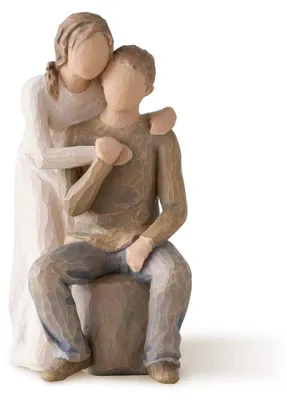 Figur "You and Me", 17,5 cm, handbemalt, Harz, Paar