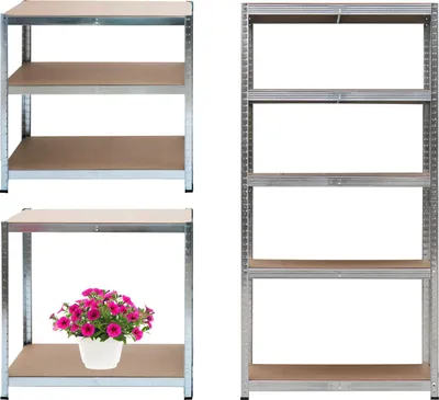 Zdjęcie produktu dla Regał magazynowy metalowy 2w1, 5 półek 180x90x40 cm