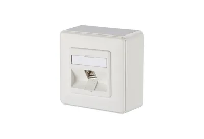 Produktbild von METZ CONNECT C6Amodul 1 Port 270°M AP reinweiß