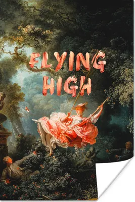 Produktbild von MuchoWow® Poster Die Schaukel - Jean-Honoré Fragonard - Hochfliegen 20x30 cm - Papierdruck
