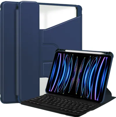 Obrázek produktu pro INF Otočné pouzdro s Bluetooth klávesnicí pro Redmi Pad SE 11" - Tmavě modrá