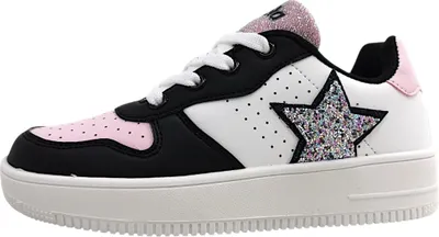 Image de Jela Nellie : Chaussures pour filles, baskets blanches, chaussures de sport décontractées