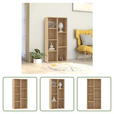 Produktbild von The Living Store Bücherregal Sonoma-Eiche 50x25x106 cm Holzwerkstoff
