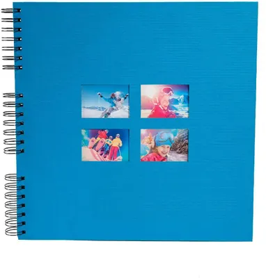 Imagen del producto de EXACOMPTA 15115E Álbum de fotos con espiral, modelo Milano, 320 x 320 mm, color azul