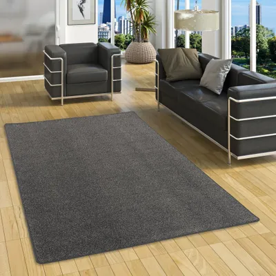 Produktbild von Velours Teppich Joy Meliert Anthrazit, Größe:160x200 cm