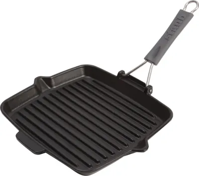 Produktbild von Staub Grillpfanne induktion quadratisch 24x24cm schwarz