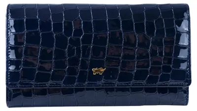 Produktbild von Portemonnaie VERONA Geldbörse L 14 Kartenfächer blau Damen - Leder