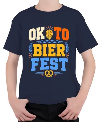 Obrázok produktu pre OKTO BIER FEST, , Bayern, párty, pitie, kožené nohavice, tradičné šaty, detské tričko, tmavomodrá farba, veľkosť 152