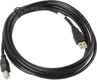 Produktbild von Lanberg CA-USBA-10CC-0018-BK, 1,8 m, USB A, USB B, USB 2.0, 0,48 Gbit/s, Schwarz
