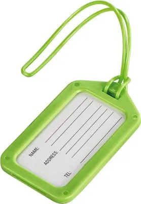 Immagine prodotto di Etichetta per bagagli Hama 9 x 5 cm, set di 2, verde (00139508)