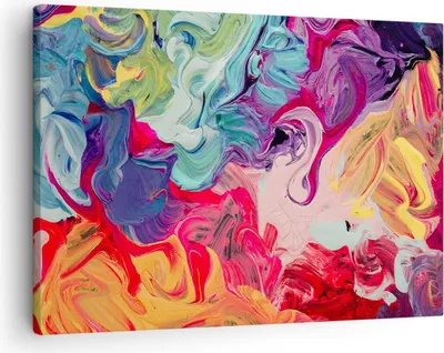 Produktbild von Bild auf Leinwand - Leinwandbild - Abstraktion modern - 70x50cm - Wand Bild - Wanddeko - Wandbilder - Leinwanddruck - Bilder - Kunstdruck - Wanddekoration - Leinwand bilder - Wandkunst - AA70x50-3877