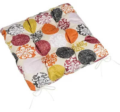 Obrázek produktu pro Sedák BERTA prošívaný - 40x40 cm - Hnědá,Oranžová