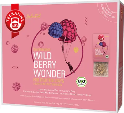 Produktbild von Teekanne Wild Berry Wonder Luxury Bag 20 Beutel