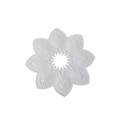 Produktbild von Kerzen-Manschetten rund Ø 10 cm weiss