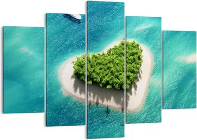 Produktbild von Bild auf Leinwand - Leinwandbild - Sail Insel Meer Aussicht Natur - 150x100cm - Wand Bild - Wanddeko - Leinwanddruck - Bilder - Kunstdruck - Leinwand bilder - Wandkunst - EA150x100-3129