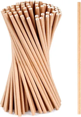 Obrázek produktu pro Jednorázová papírová brčka na pití 19,5 cm 100 ks.