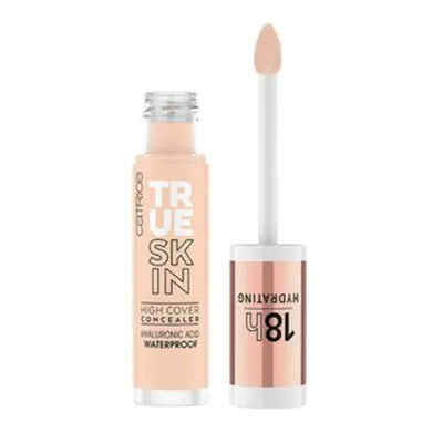 Produktbild von CATRICE True Skin High Cover, Warm Macadamia, trockene Haut, normale Haut, Flüssigkeit, Flasche, 4,5 ml, Frauen