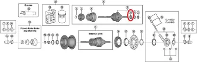Produktbild von SHIMANO Sicherungsscheibe für SG-5R30 - zuverlässige Nabensicherung, neueste ...