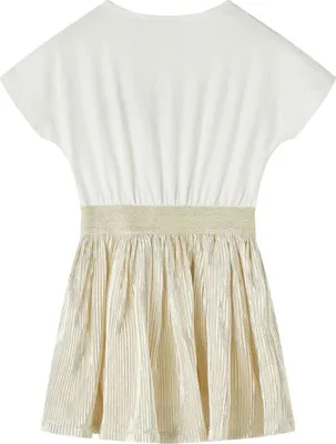 Produktbild von vidaXL Kinderkleid mit Kurzen Ärmeln Ecru 104