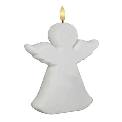 Zdjęcie produktu dla Świeca Led FLAMME biała Aniołek 18cm IP44