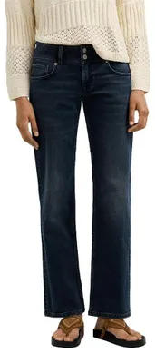Zdjęcie produktu dla Spodnie jeans damskie Pepe Jeans, model Straight, kolor czarny (Denim-7sa), rozmiar 27W x 28L