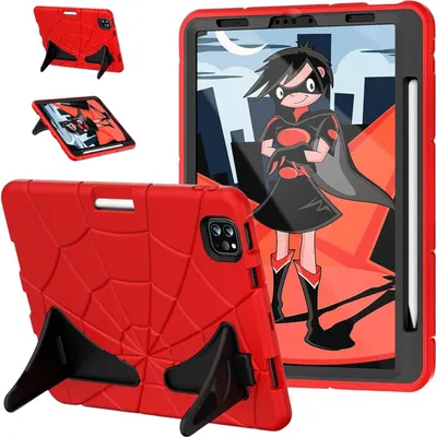 Produktbild von Schutzhülle für iPad Air 4/Pro 11 10,9" Stifthalter Ständer Rot