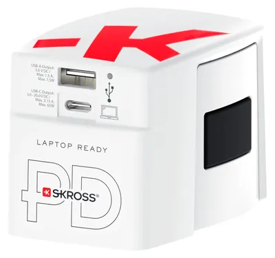 Produktbild von Skross World USB Charger A/C 65PD mit USB-C Kabel, Weltweit