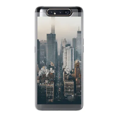 Produktbild von MuchoWow® Handyhülle Schutzhülle Hülle für Samsung Galaxy A80 Skyline von New York Silikon Softcase Handy Hülle - Schutzdeckel