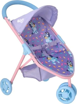 Immagine prodotto di Passeggino a tre ruote blu HTI, passeggino per bambole Bluey 1424141