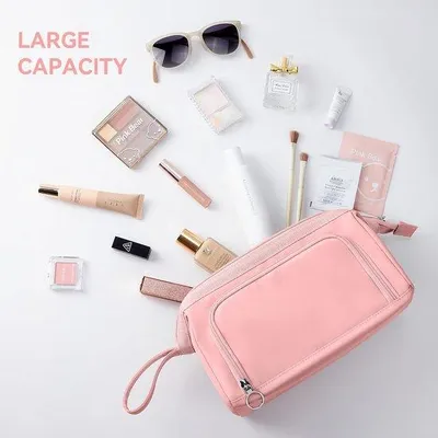 Produktbild von Famanu Kosmetiktasche große Kapazität - Rosa