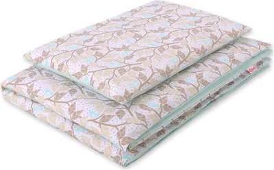 Produktbild von Baby-Bettwäsche-Set, Krippengewog, 100 % Baumwolle, weich und hautfreundlich, 2-teilig, 135 x 100 cm