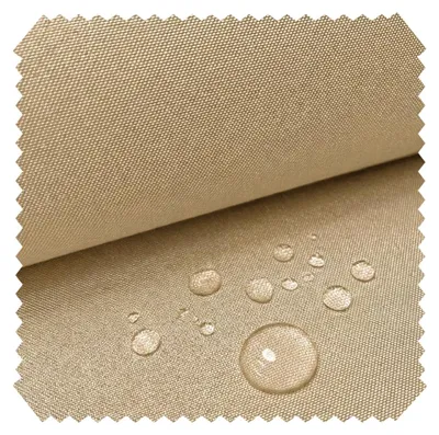 Produktbild von novely® OXFORD 310D SUN Outdoor Stoff Lichtecht (UV 7–8/8) 1 lfm | Wasserabweisender Markisenstoff für Gartenmöbel, Kissen & Außenbereich - Farbe: 36 Sandbeige, KI-generiertes Bild