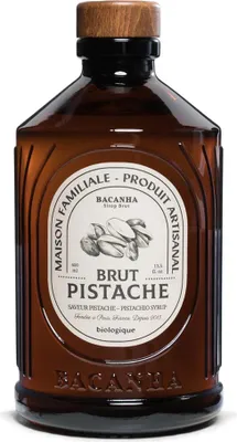 Produktbild von Bacanha Sirop Brut de Pistache  400ml – -Pistazien-Sirup mit -Rohrzucker