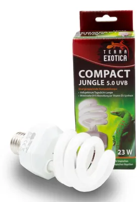 Produktbild von Compact Jungle 5.0 UVB 23 Watt – Energiesparende Kompaktlampe für Tropen- & Regenwaldterrarien