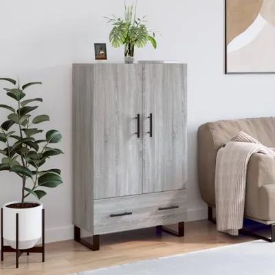 Produktbild von [Home] Highboard Grau Sonoma 69,5x31x115 cm Holzwerkstoff , Neue Mode 2024 im häuslichen Leben