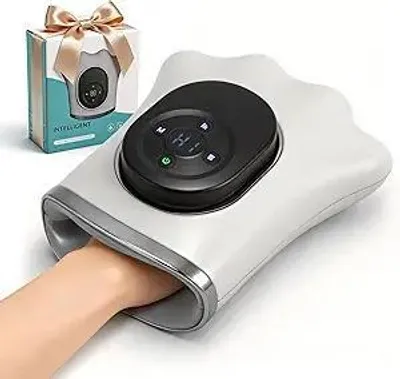 Produktbild von Handmassagegerät,Heiz-und Druckfunktion, kabellos,für Arthritis und Karpaltunnelsyndrom,massiert Handgelenke und Finger,Geschenk für Männer und Frauen
