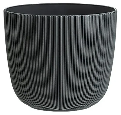 Produktbild von 1x Blumentopf mit Drainagesystem Rund Ø 10 cm Anthrazit