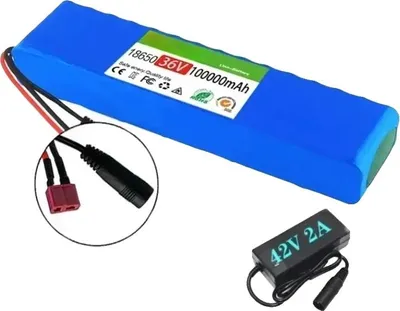 Image de Module de batterie électrique, 36V, capacité de 100Ah, chargeur T-DC