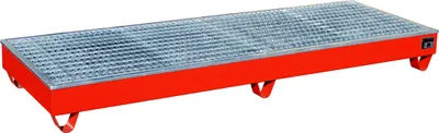 Produktbild von Bauer Auffangwanne AW-4/B/PE, lackiert, Feuerrot