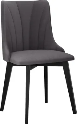 Produktbild von MIRJAN24 Stuhl Monti V Pik Muschel, Polsterstuhl aus Buchenholz, Stilvoll Wohnzimmer (Holzfarbe: Schwarz, Stofffarbe: Riviera 97)