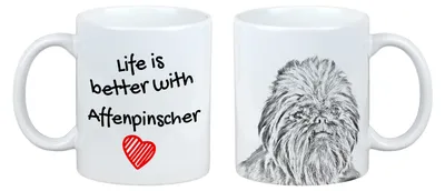 Produktbild von Art-Dog Keramiktasse Affenpinscher