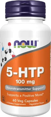 Produktbild von 5 H T P 100 mg 120 pflanzliche Kapseln Now Foods