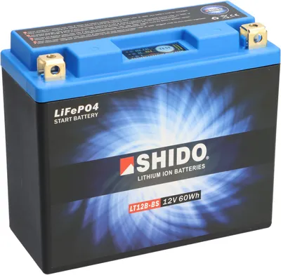 Produktbild von Shido LiFePO4 LT12B-BS 12V Lithium Motorradbatterie